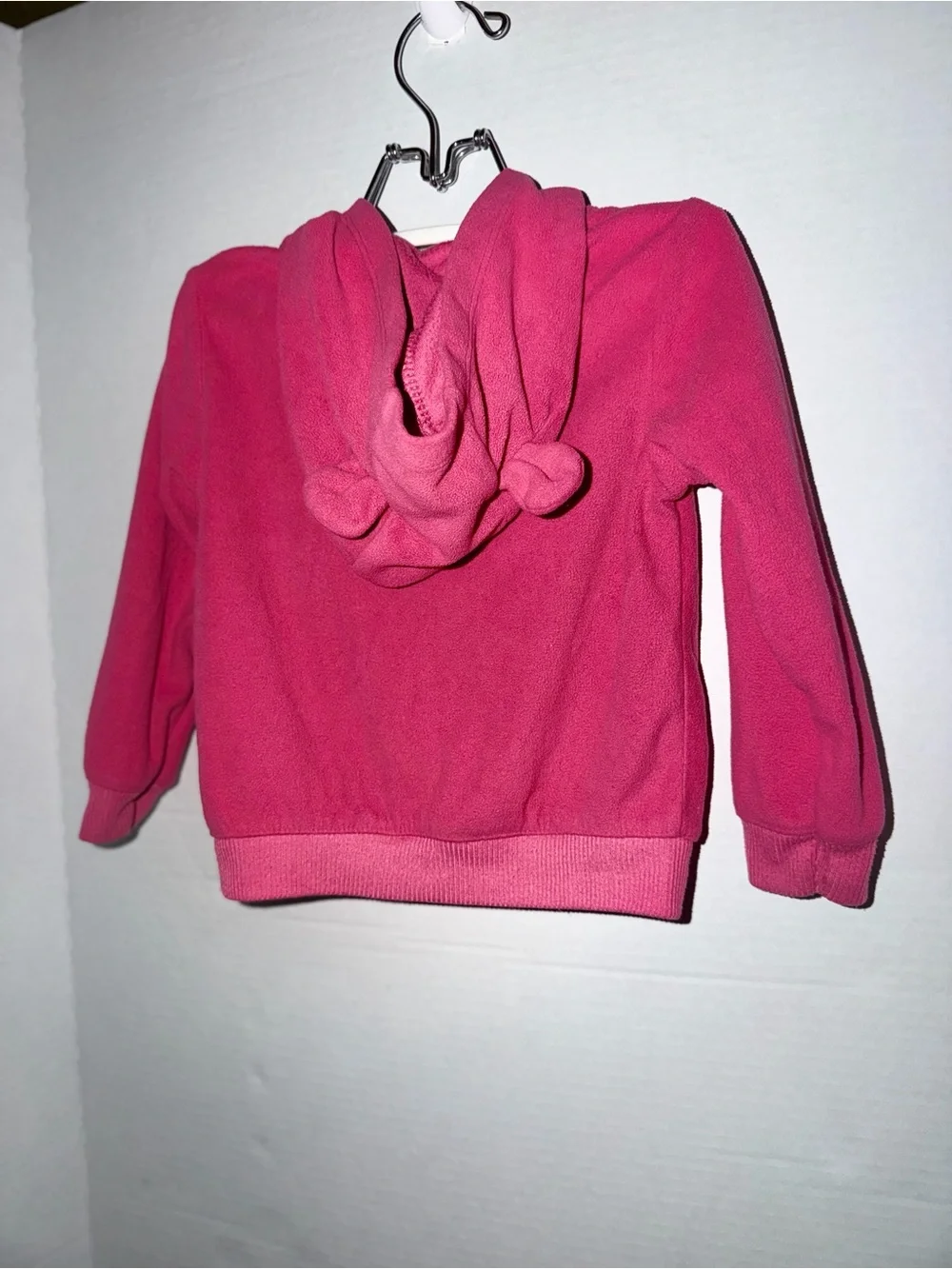Carter's Bright Pink Hooded Fleece Zip-Up Jacket